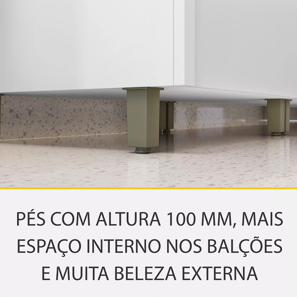 Image 14 of 15 of Cozinha 7 Peças Ripado Rainha 100 MDF