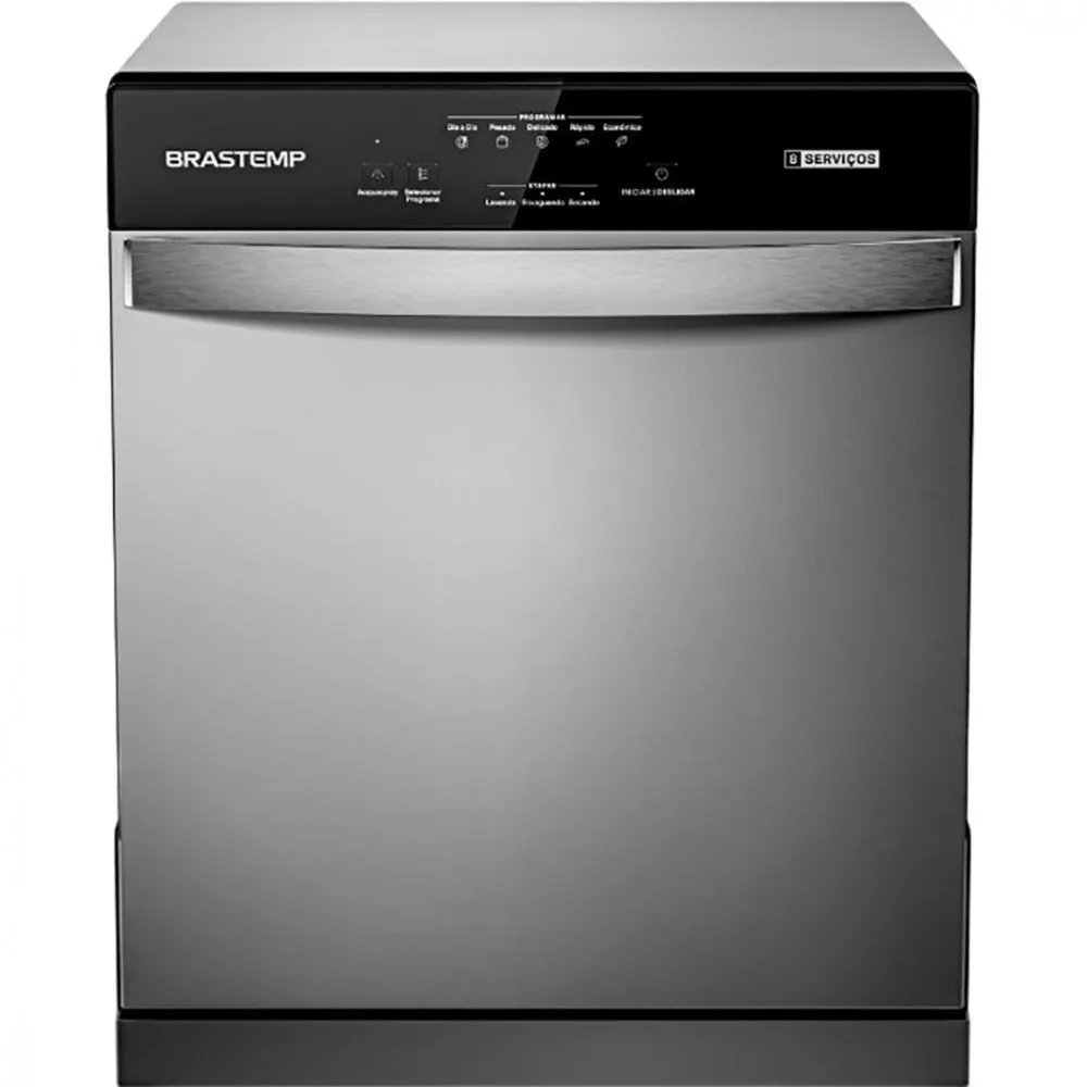 Image 0 of 7 of Lava Louça Brastemp 8 Serviços Inox BLF08BSBNA