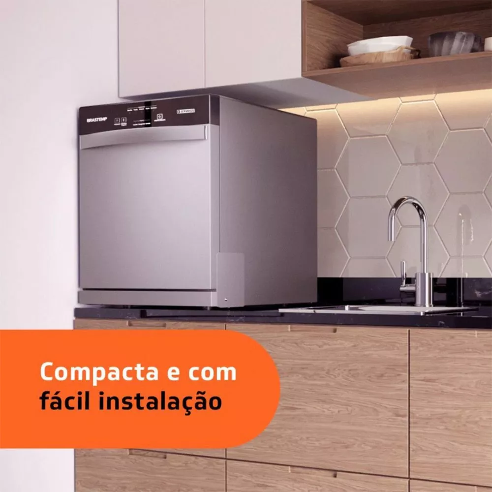 Image 4 of 7 of Lava Louça Brastemp 8 Serviços Inox BLF08BSBNA