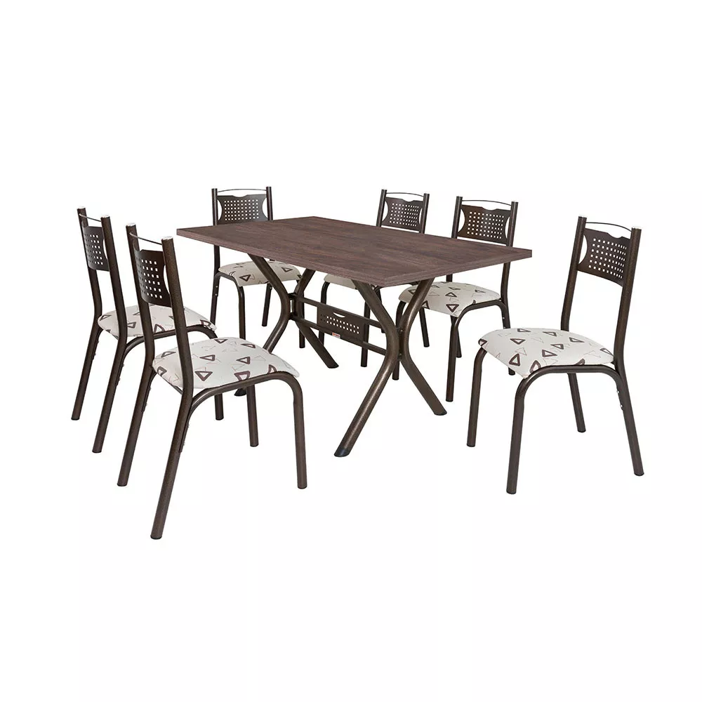 Image 0 of 2 of Conjunto de Mesa com 6 Cadeiras Ciplafe Poeme