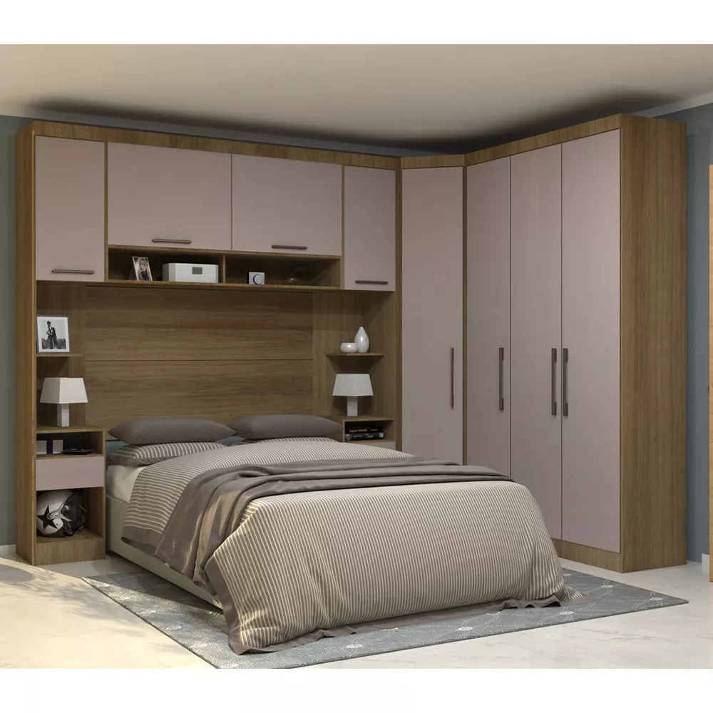 Image 3 of 4 of Módulo Guarda Roupa Eucamoveis Paris 2 Portas