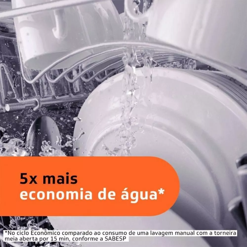 Image 3 of 8 of Lava Louça Brastemp 8 Serviços 5 Programas De Lavagem BLF08BBBNA