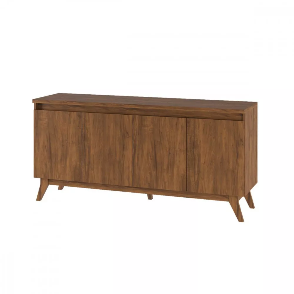 Image 1 of 4 of Aparador Buffet Filipe 4 Portas Imbuia Viero