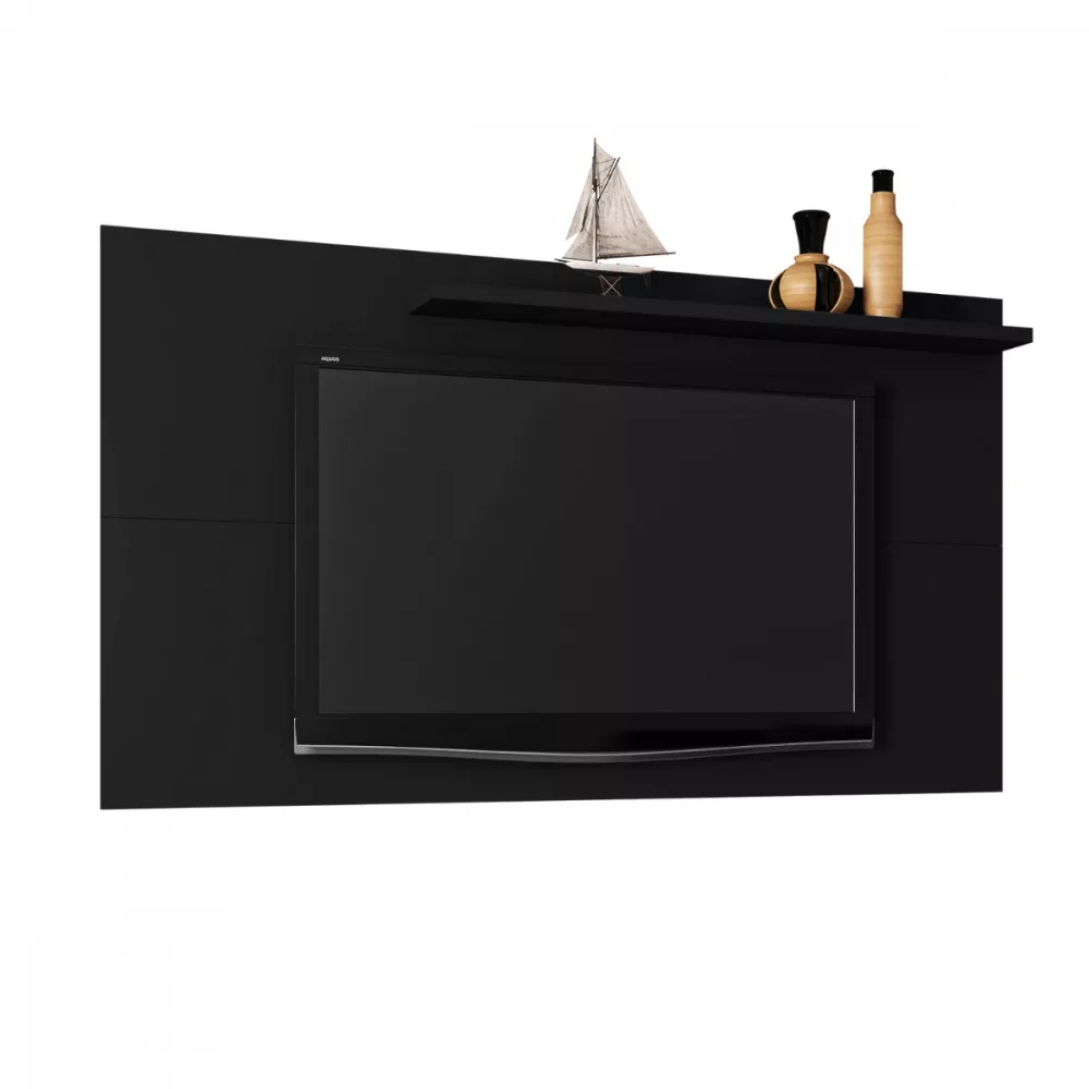 Image 0 of 5 of Painel Chanel para TV de até 50 Polegadas Preto Fosco Bechara