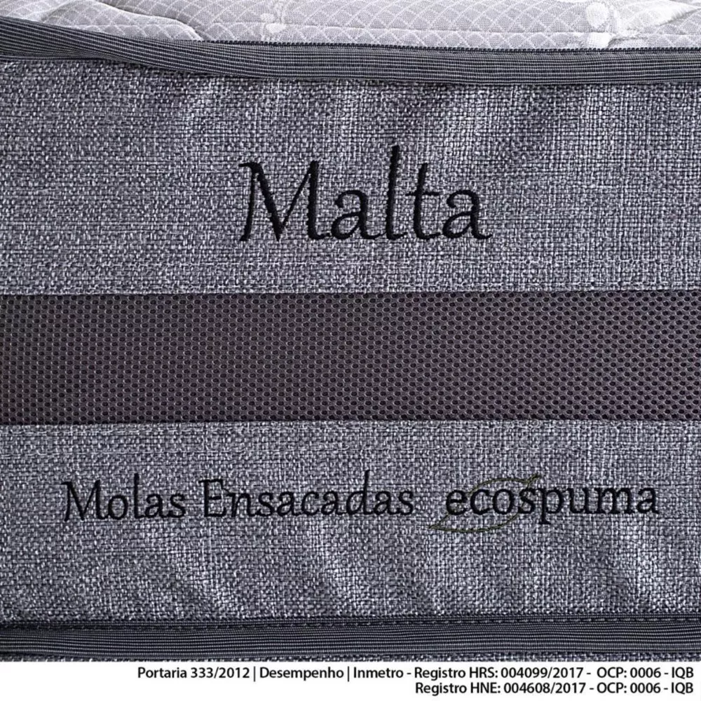 Image 3 of 4 of Colchão Queen Molas Ensacadas Com Pillow 158x198x28 Herval