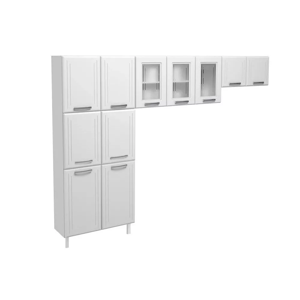 Image 0 of 5 of Armário De Cozinha Compacta Turquesa 3 Peças Aço Telasul