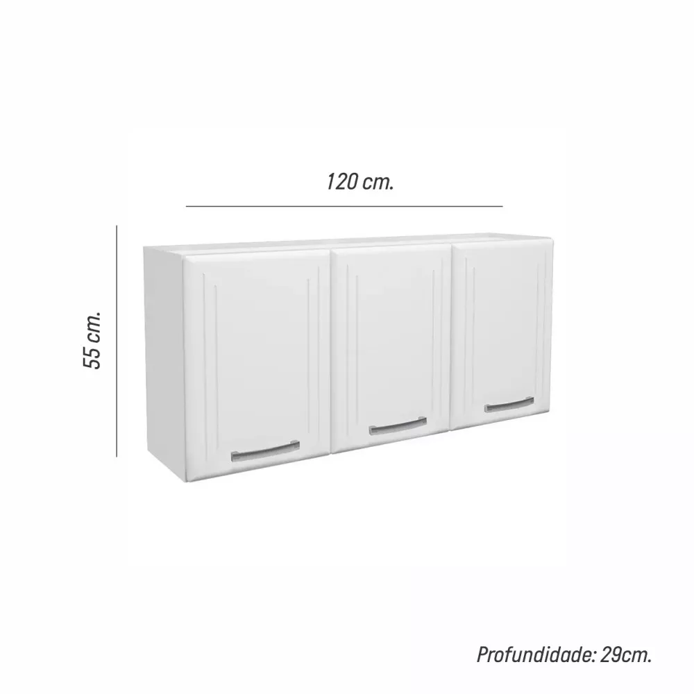 Image 2 of 5 of Armário De Cozinha Compacta Turquesa 3 Peças Aço Telasul