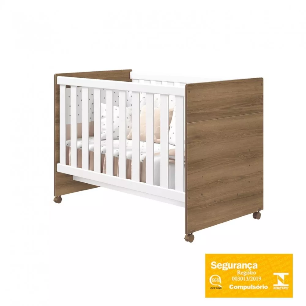Image 0 of 5 of Berço Americano Katatau Multifuncional 3 em 1 Branco Brilho Mezzo Fosco Reller