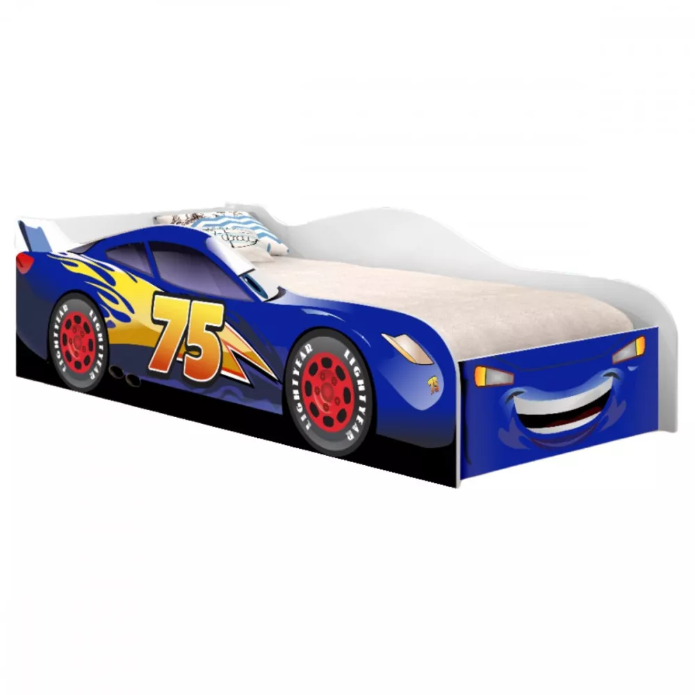 Image 0 of 3 of Cama Carro Solteiro 88x188 Azul VJ Moveis