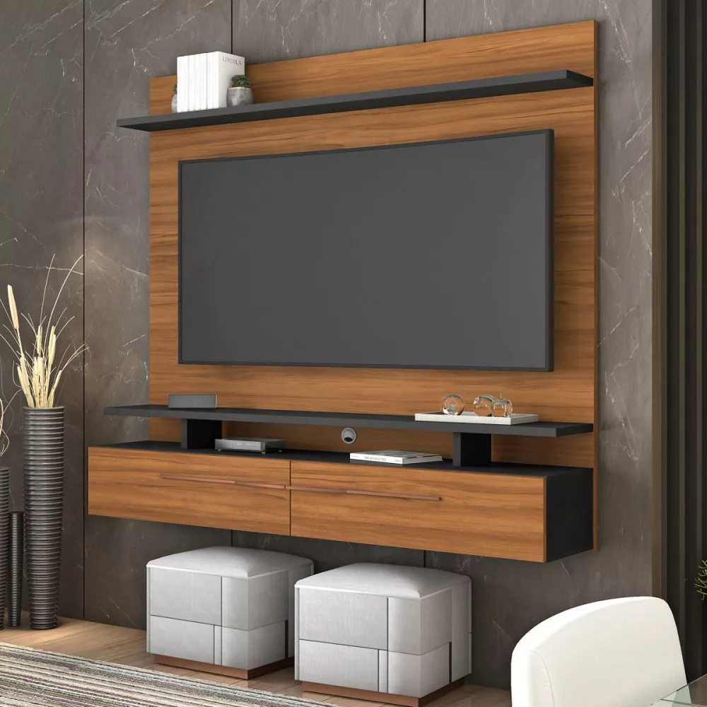 Image 0 of 6 of Painel Para TV Até 65 Polegadas Freijo Trend/Preto Tx Intense Notável