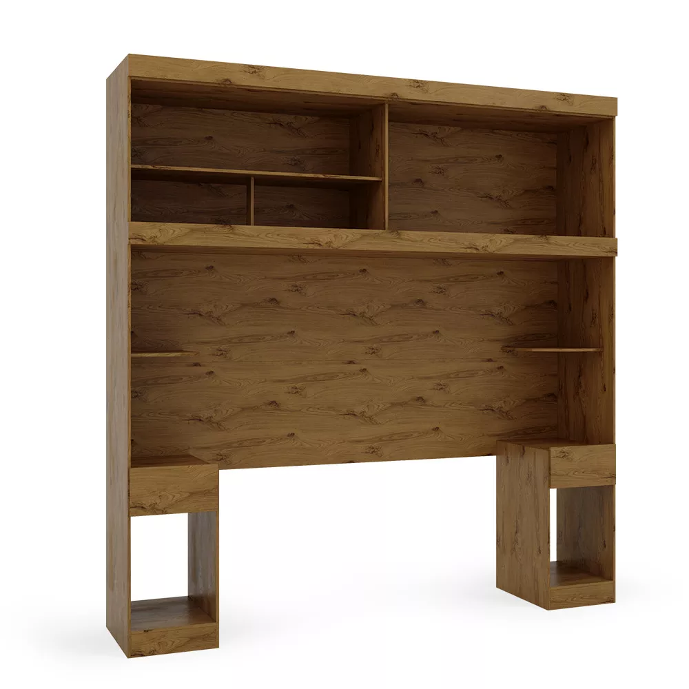 Image 3 of 11 of Guarda Roupa Modulado de Canto Casal Ipe Nobre Genova Batrol
