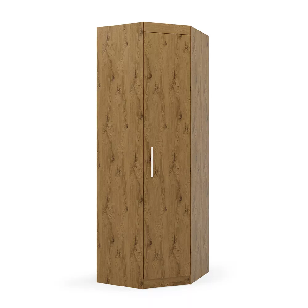 Image 5 of 11 of Guarda Roupa Modulado de Canto Casal Ipe Nobre Genova Batrol