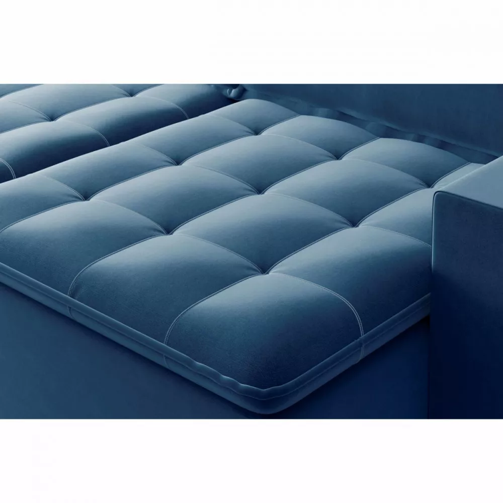 Image 4 of 6 of Sofá Retrátil Reclinável 3050 Bahamas 2.50m Veludo Azul Marinho MamFlex