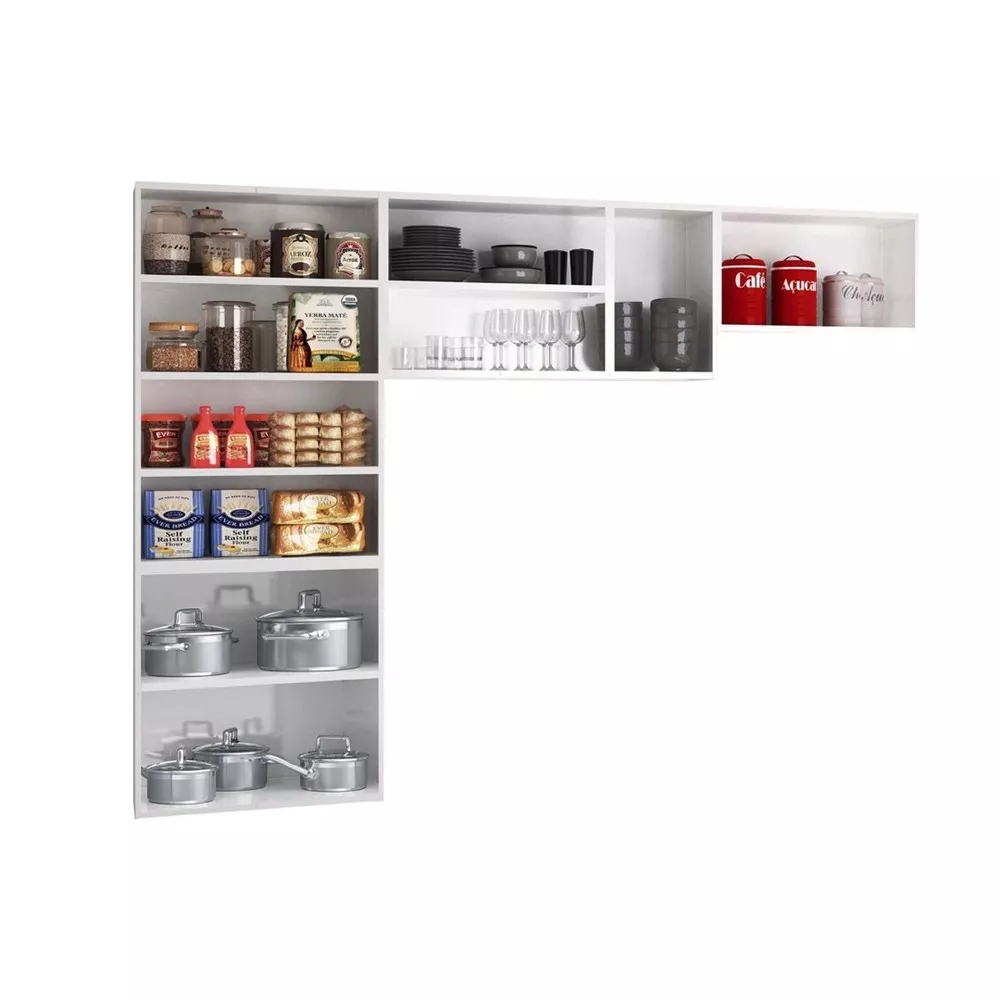 Image 1 of 2 of Armário De Cozinha Compacta Rubi 3 Peças 11 Portas Telasul