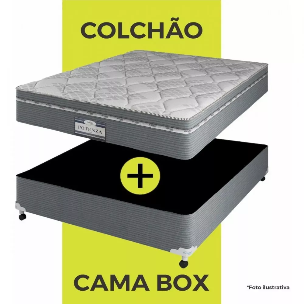 Image 1 of 5 of Colchão Solteiro Physical Resistente Liso Solteiro - Ortobom - 78x188x12