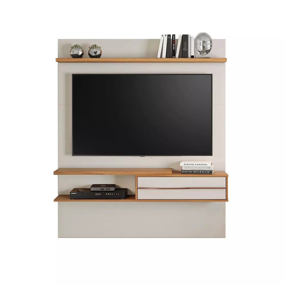 Image 1 of 4 of Painel Para TV Até 55 Polegadas Off White/Freijo Trend Notável