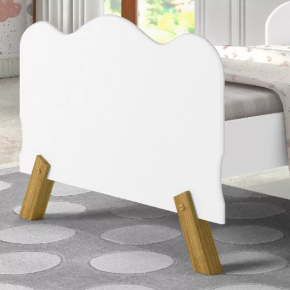 Image 3 of 4 of Mini Cama Infantil Angel 150x70 Branco Cambel VJ Moveis