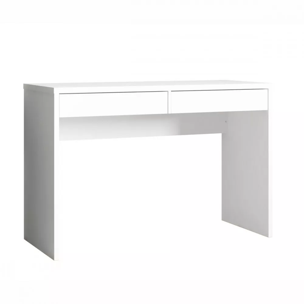 Image 1 of 4 of Escrivaninha Max 2 Gavetas Branco Absoluto Zanzini