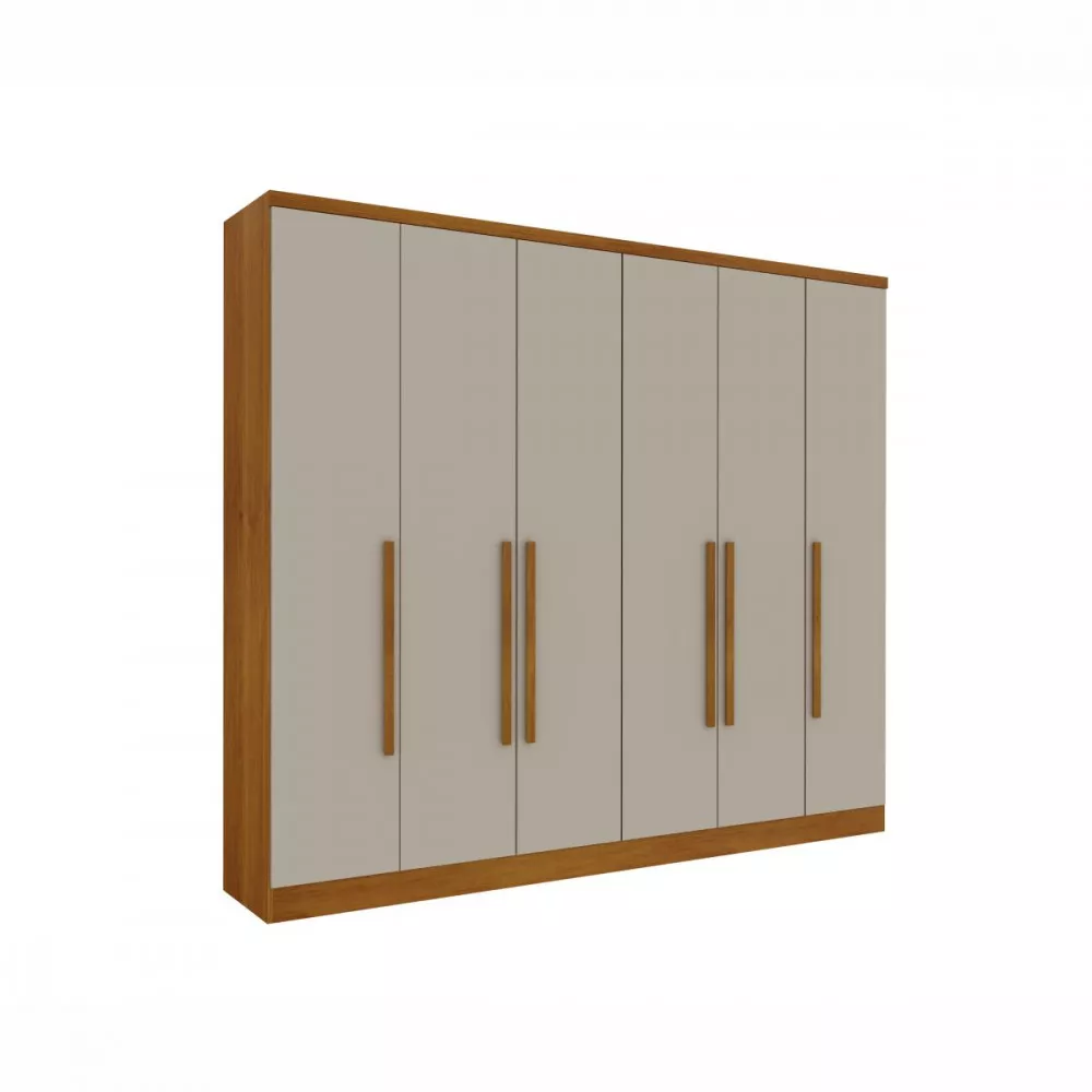 Image 0 of 4 of Guarda Roupa 6 Portas Veneza Cinamomo Off White Tcil