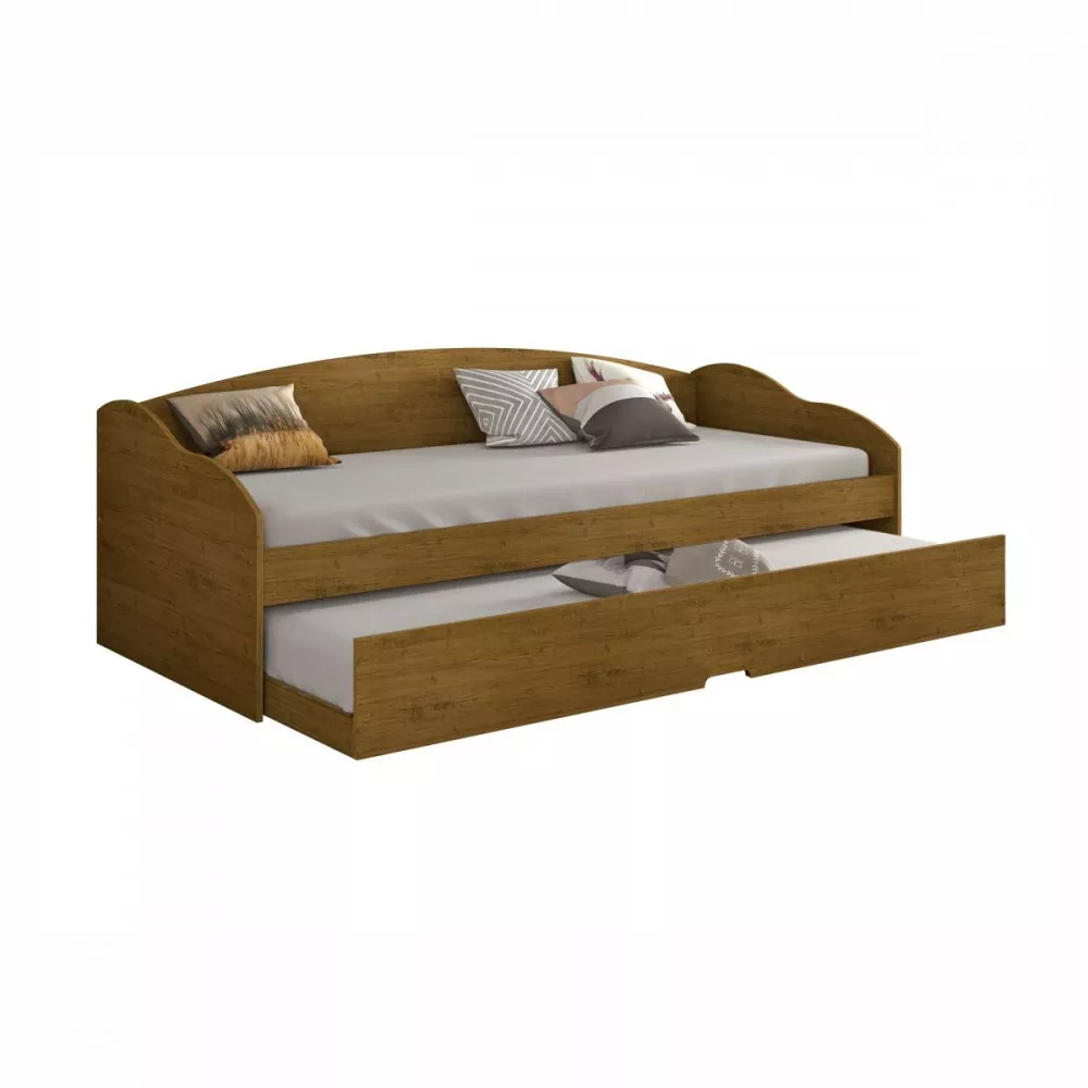 Image 0 of 4 of Sofá Cama Funny III Com Cama Auxiliar Carvalho Rustico Conquista Móveis
