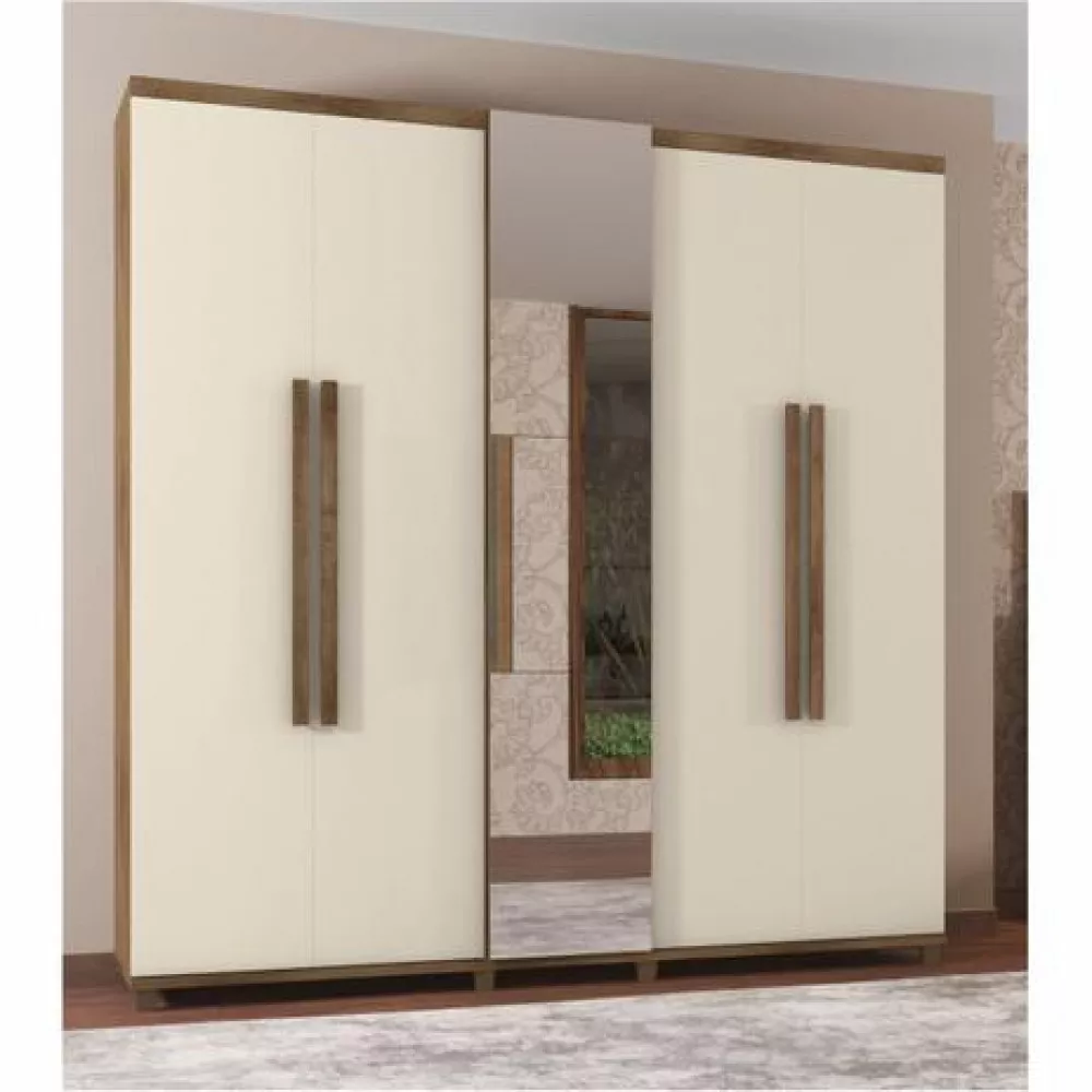 Image 0 of 3 of Guarda Roupa Munique 5 Portas 3 Gavetas com Espelho RV Moveis