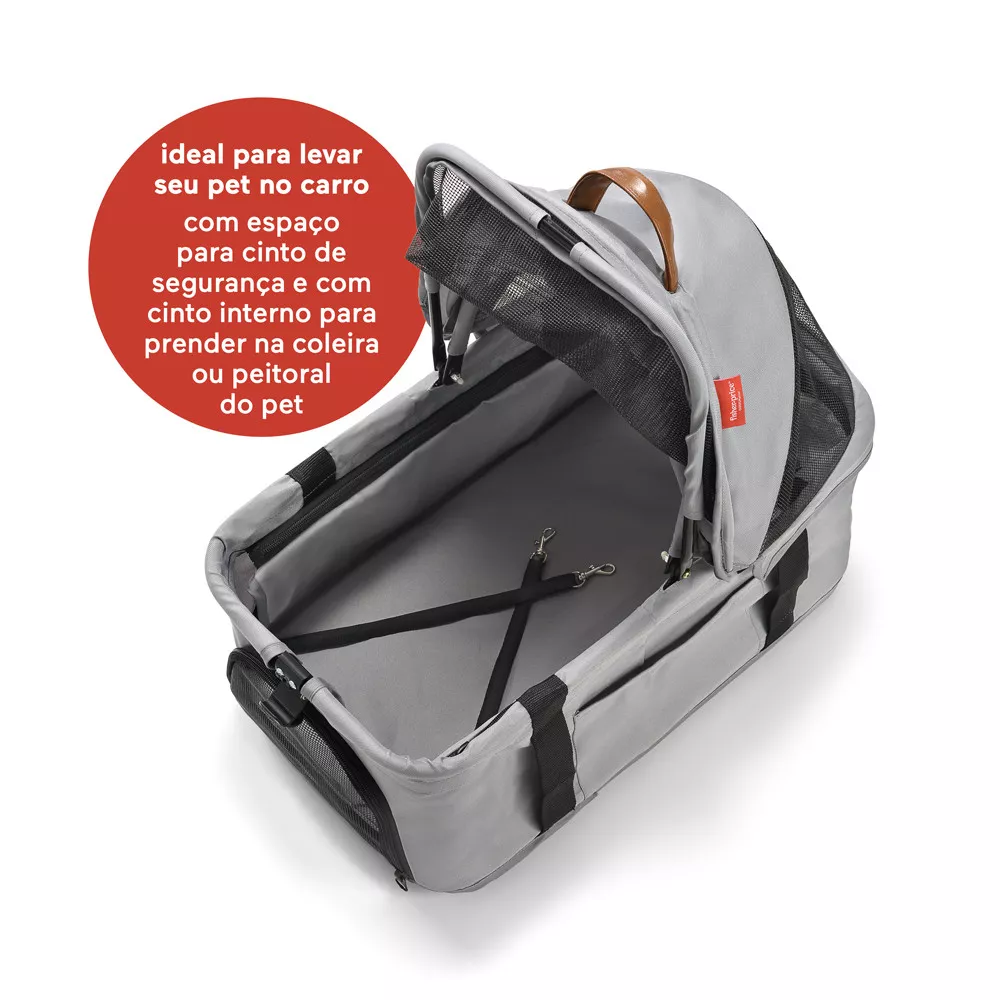 Image 3 of 9 of Carrinho Para Pets 3x1 Beetle Pet Stroller Fisher Price