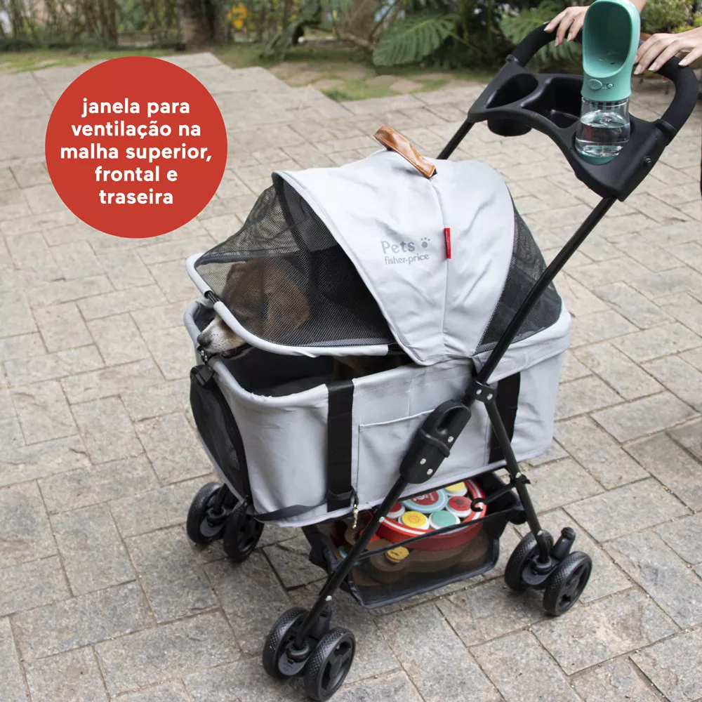 Image 5 of 9 of Carrinho Para Pets 3x1 Beetle Pet Stroller Fisher Price