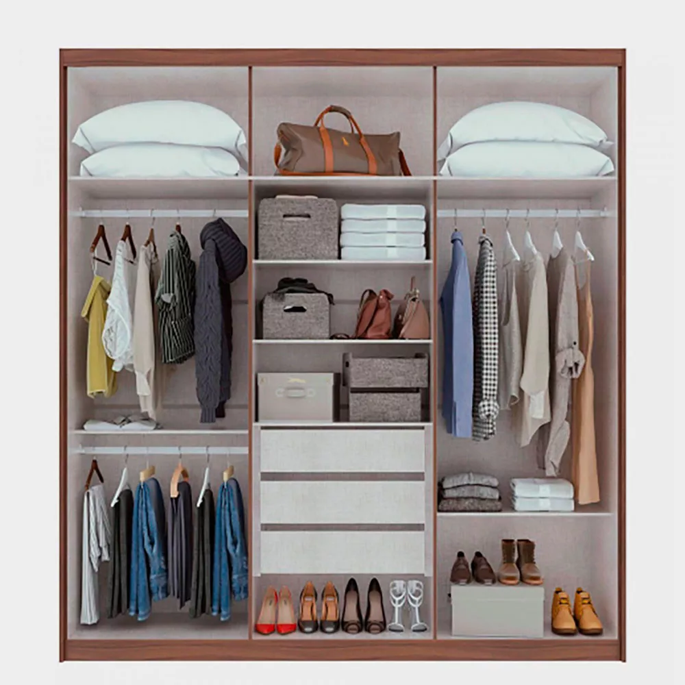 Image 2 of 4 of Guarda Roupa Casal Libra 6 Portas De MDP e MDF Lopas