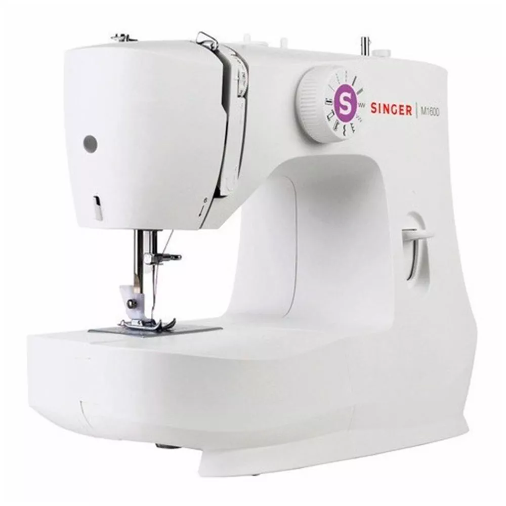 Image 1 of 4 of Maquina de Costura Portátil M1605 com Agulha Dupla Singer