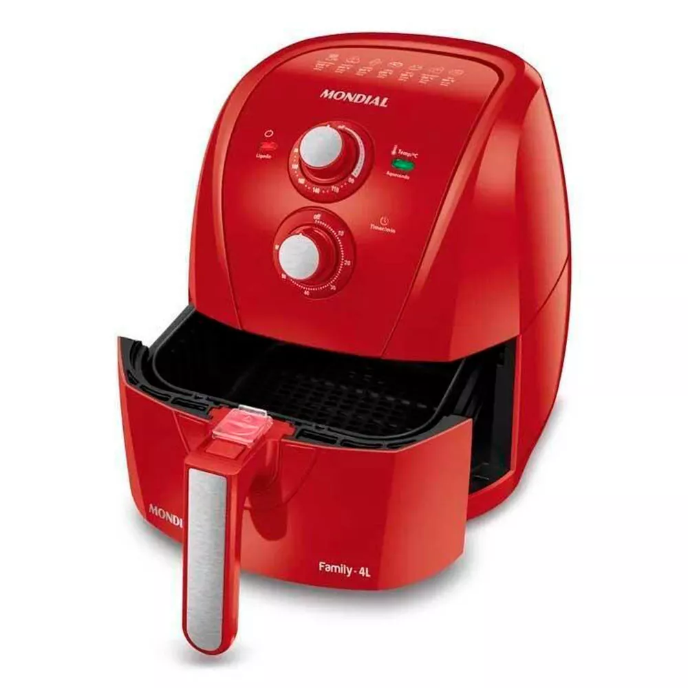 Image 1 of 6 of Fritadeira Elétrica sem Óleo Air Fryer AFN-40-FR 4 Litros 1500W Mondial