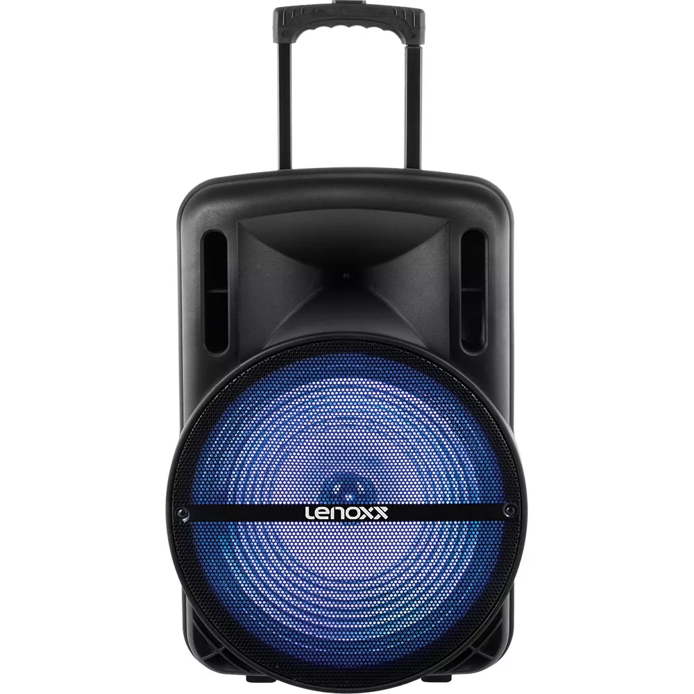Image 0 of 3 of Caixa Amplificada 500W Woofer 15 BTH FM LED Bateria Lenoxx CA350