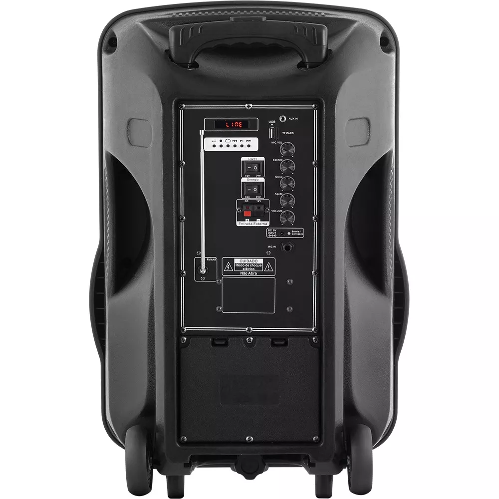 Image 2 of 3 of Caixa Amplificada 500W Woofer 15 BTH FM LED Bateria Lenoxx CA350
