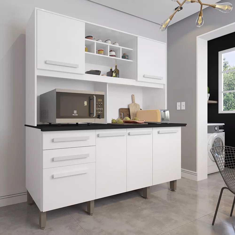 Image 3 of 4 of Cozinha Luna Plus 6 Portas 2 Gavetas Imop