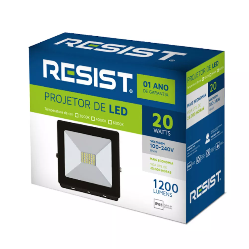 Image 0 of 1 of LED Projetor 20W 3000K IP65 1200LM Resist