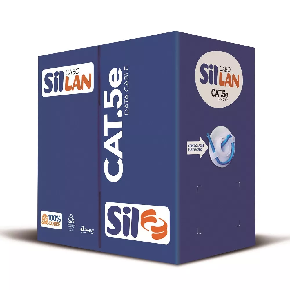 Image 0 of 1 of Cabo de Rede CAT5E CMX 4P Azul CX 305MTS - SIL