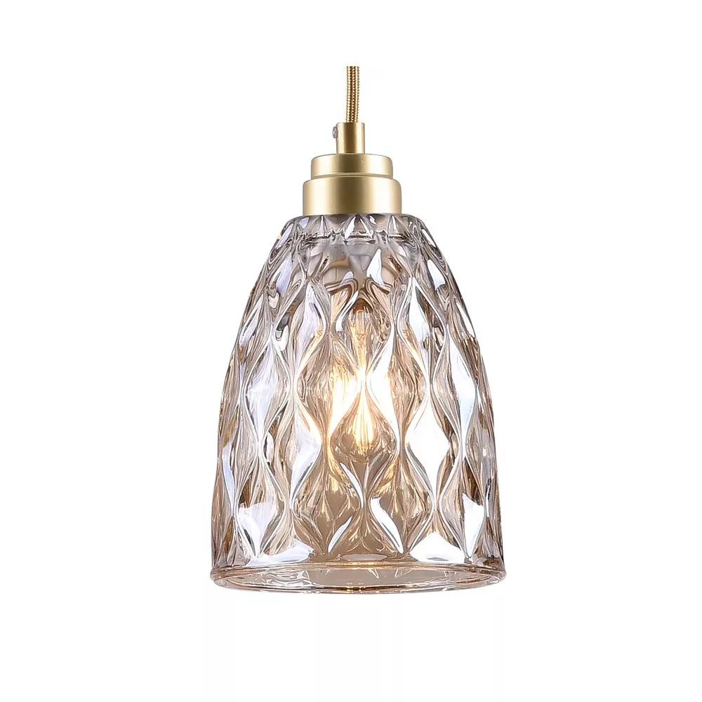 Image 1 of 4 of Pendente Curvas Conhaque 1xE27 Blumenau 89111132