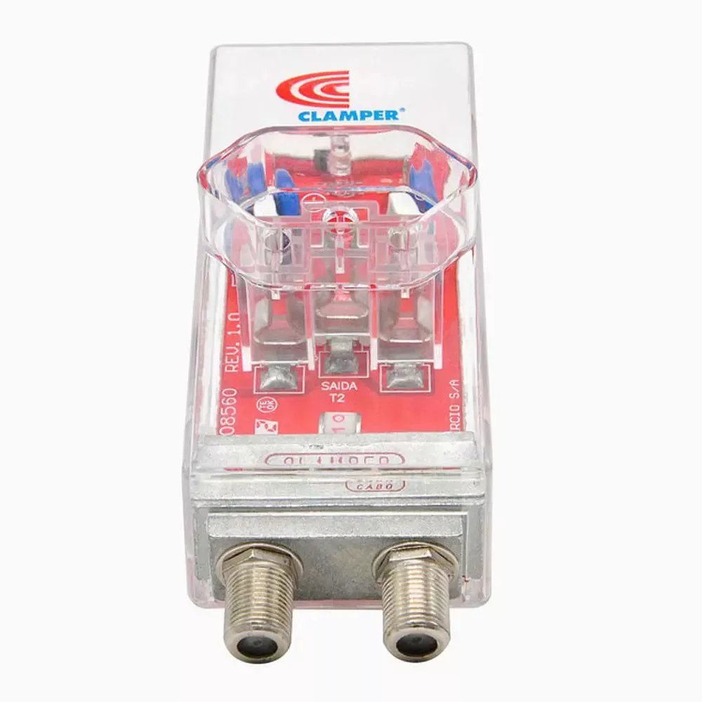 Image 0 of 3 of DPS 1 Tomada Energia + Cabo Coaxial e Tv Clamper