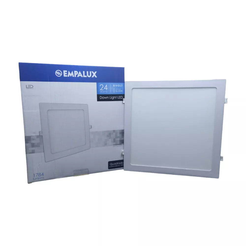 Image 0 of 3 of Decor led de embutir quadrado 24w - 6000k bivolt - Empalux