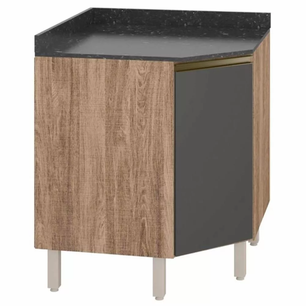 Image 0 of 3 of Balcão Canto Oblíquo Kali Premium 74,7 Com Tampo 01 Porta Nicioli