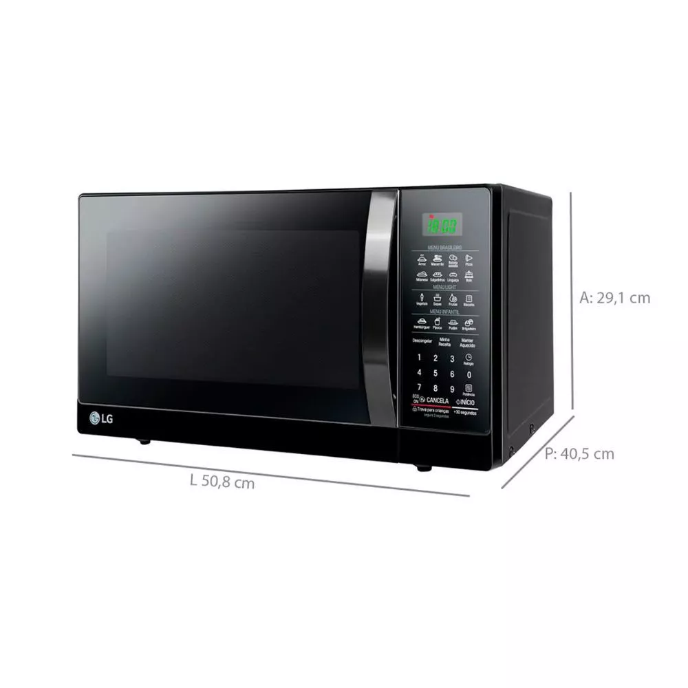 Image 5 of 6 of Forno Microondas Solo 30l 800w Limpa Facil Ms3097ar LG