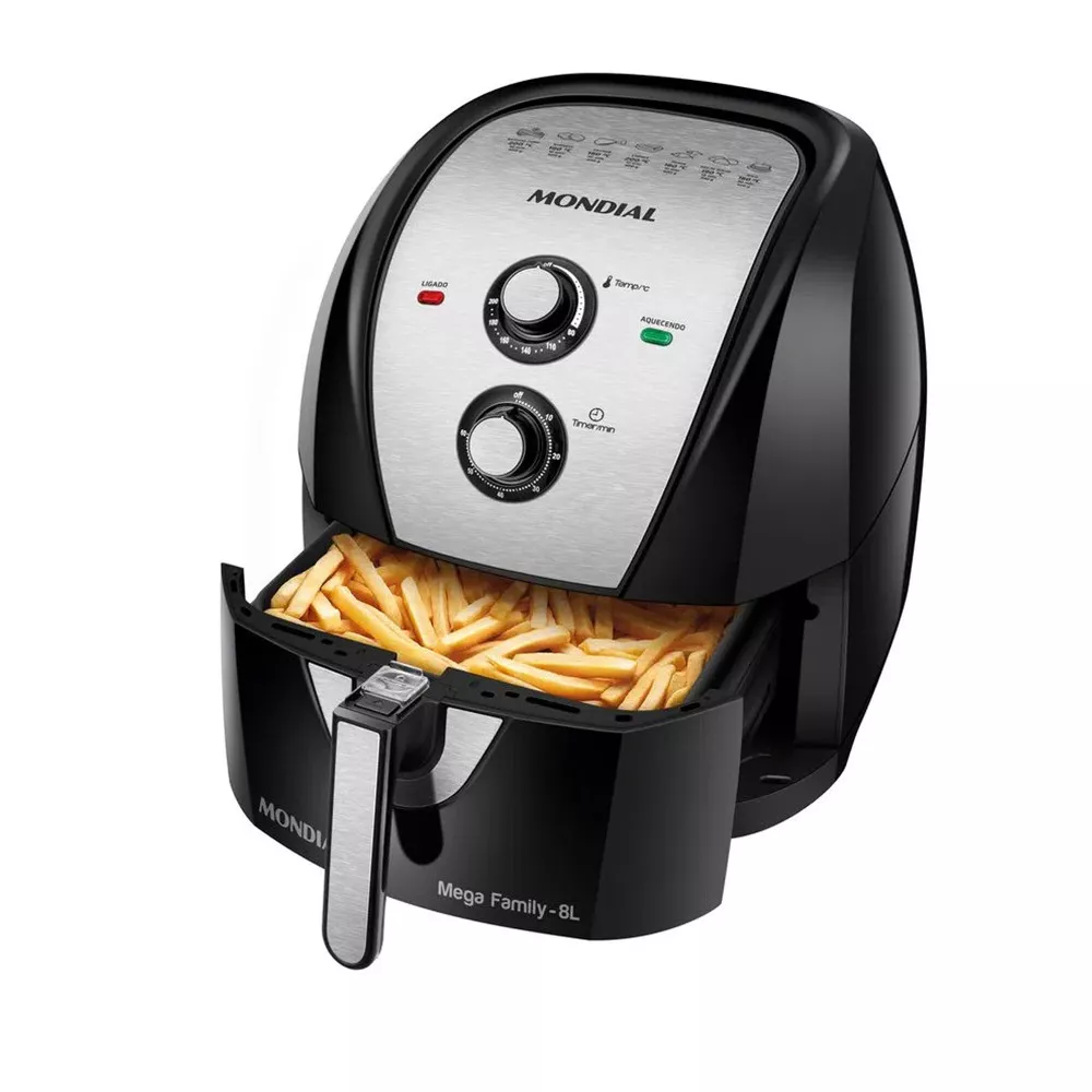 Image 0 of 3 of Fritadeira Elétrica Air Fryer 8 Litros Mondial AFN80 5993-02