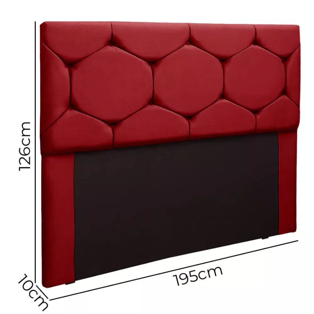 Image 4 of 6 of Cabeceira Estofada Helena 1,95 King Size Veludo Speciale Home