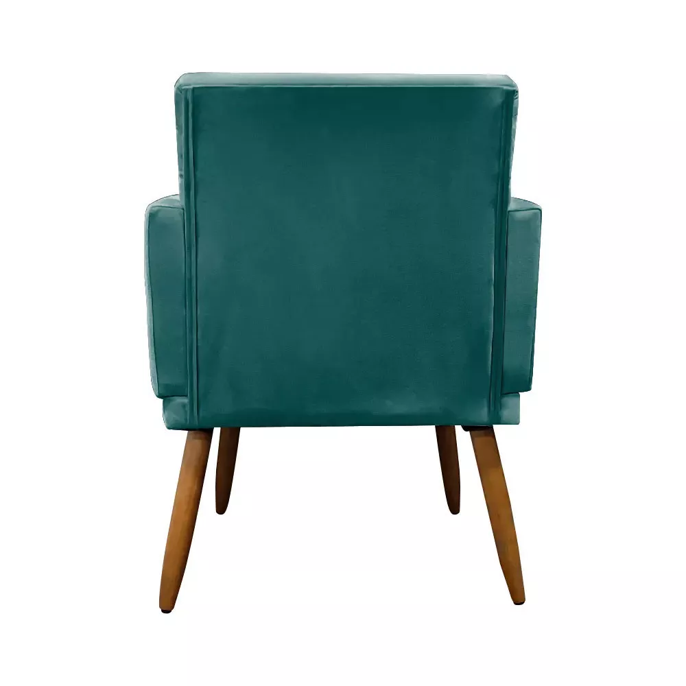 Image 3 of 12 of Kit Poltrona + Puff Nina para Sala em Veludo Ciano Speciale Home