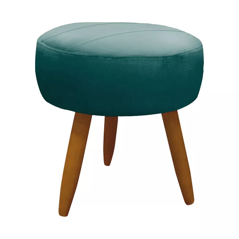 Image 7 of 12 of Kit Poltrona + Puff Nina para Sala em Veludo Ciano Speciale Home