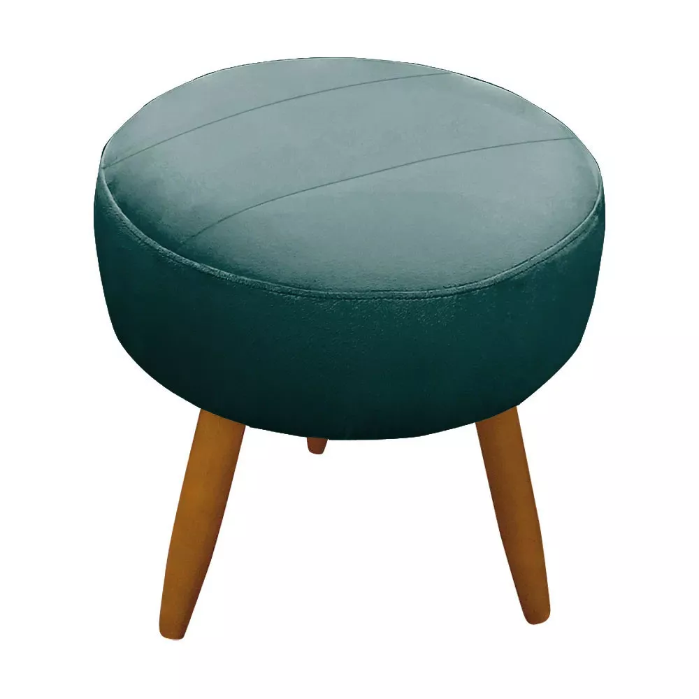 Image 10 of 12 of Kit Poltrona + Puff Nina para Sala em Veludo Ciano Speciale Home