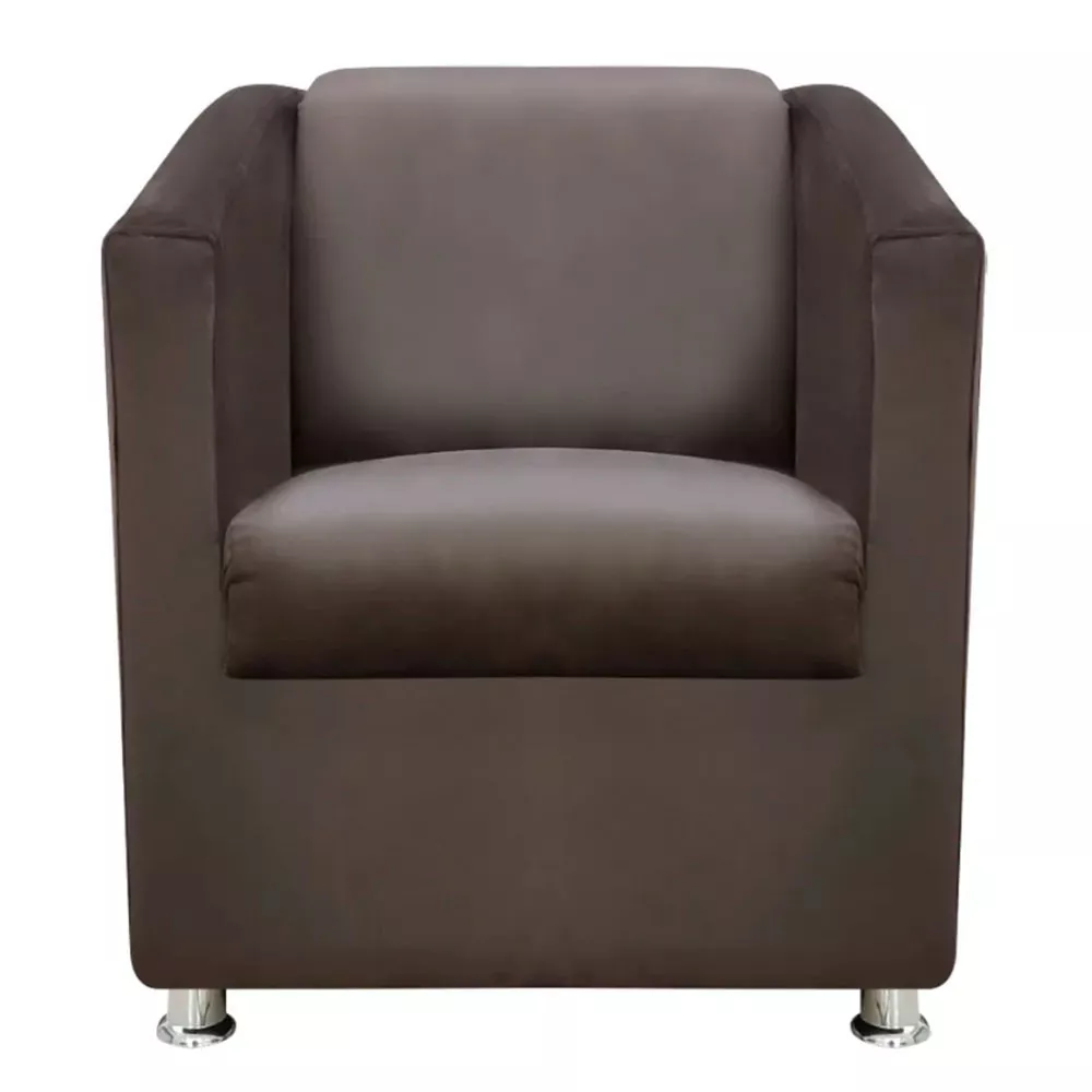 Image 2 of 7 of Poltrona Decorativa Gabi Para Recepção Sala e Quarto Suede Speciale Home