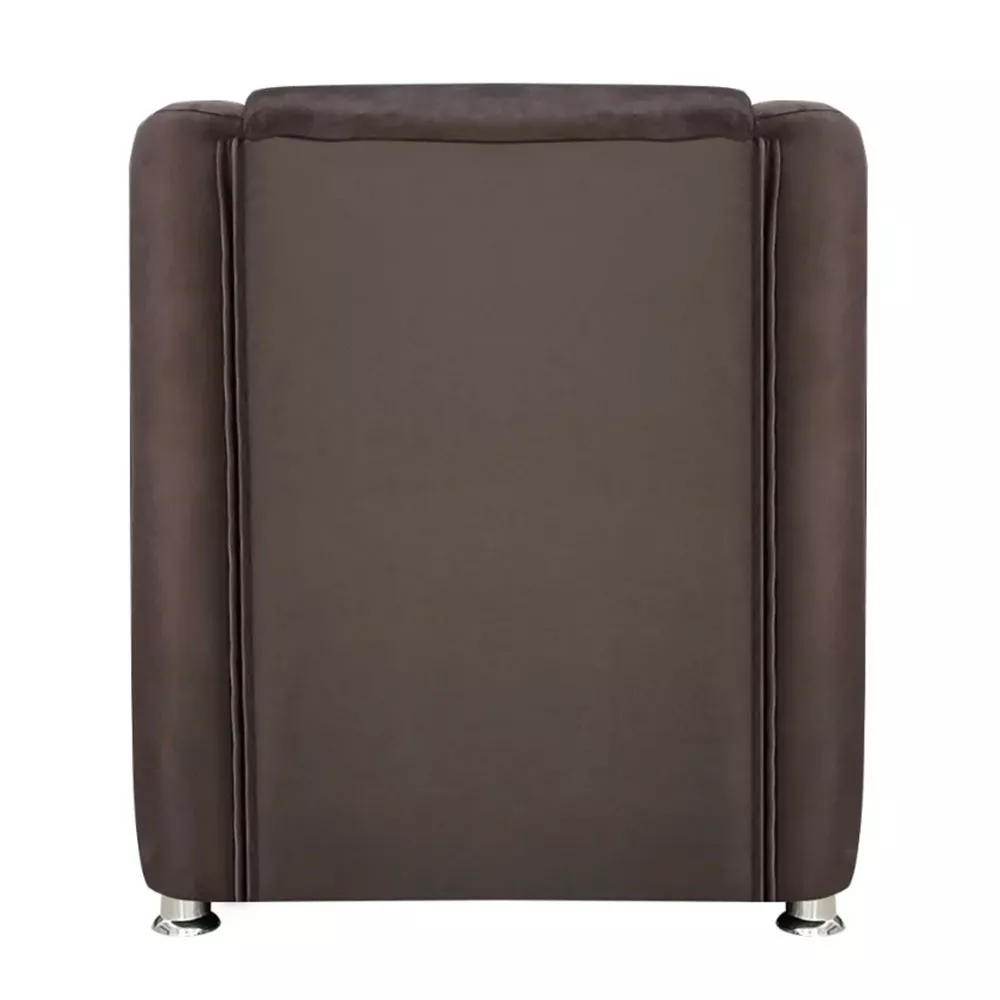 Image 4 of 7 of Poltrona Decorativa Gabi Para Recepção Sala e Quarto Suede Speciale Home