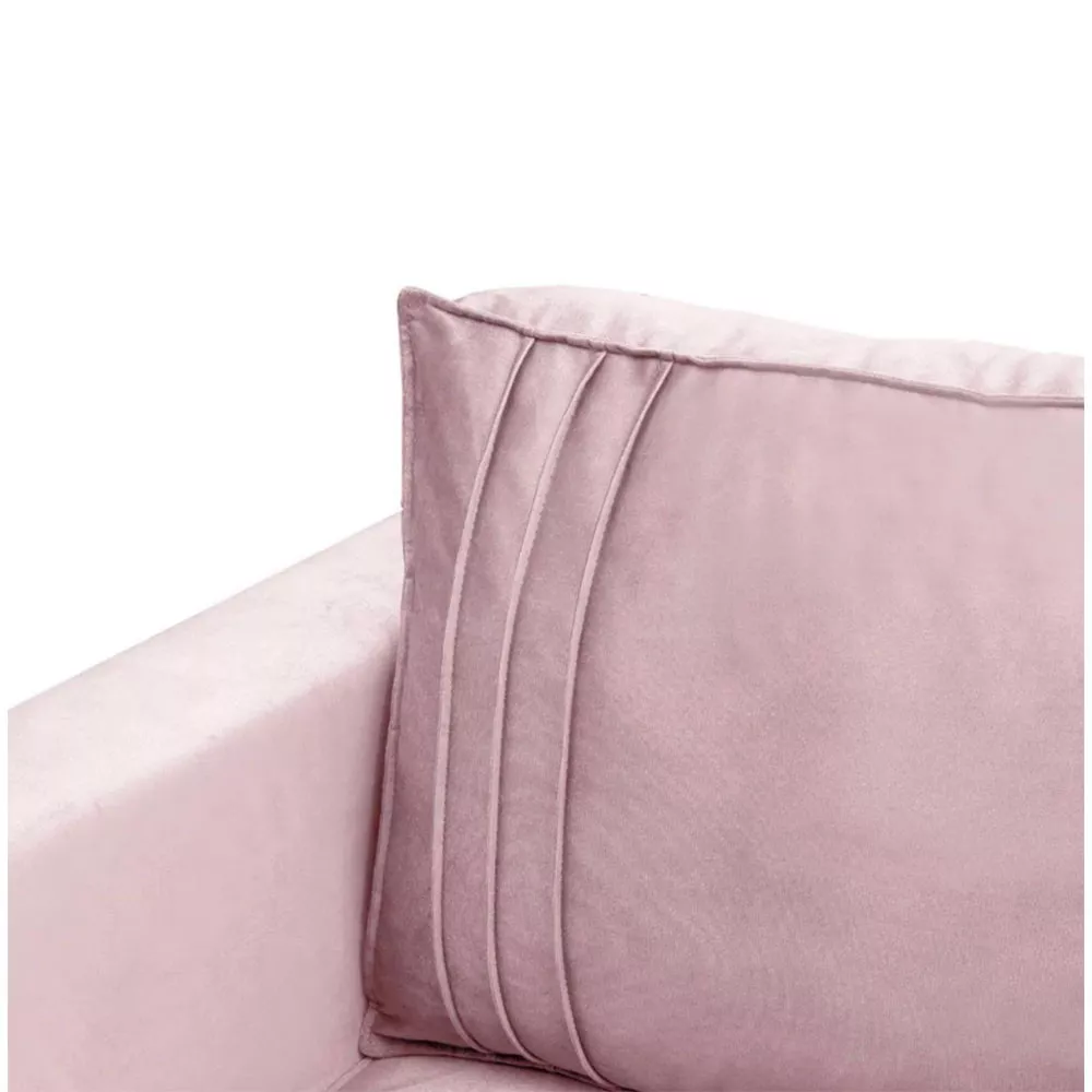 Image 3 of 6 of Poltrona Decorativa Riviera Veludo Rose Speciale Home