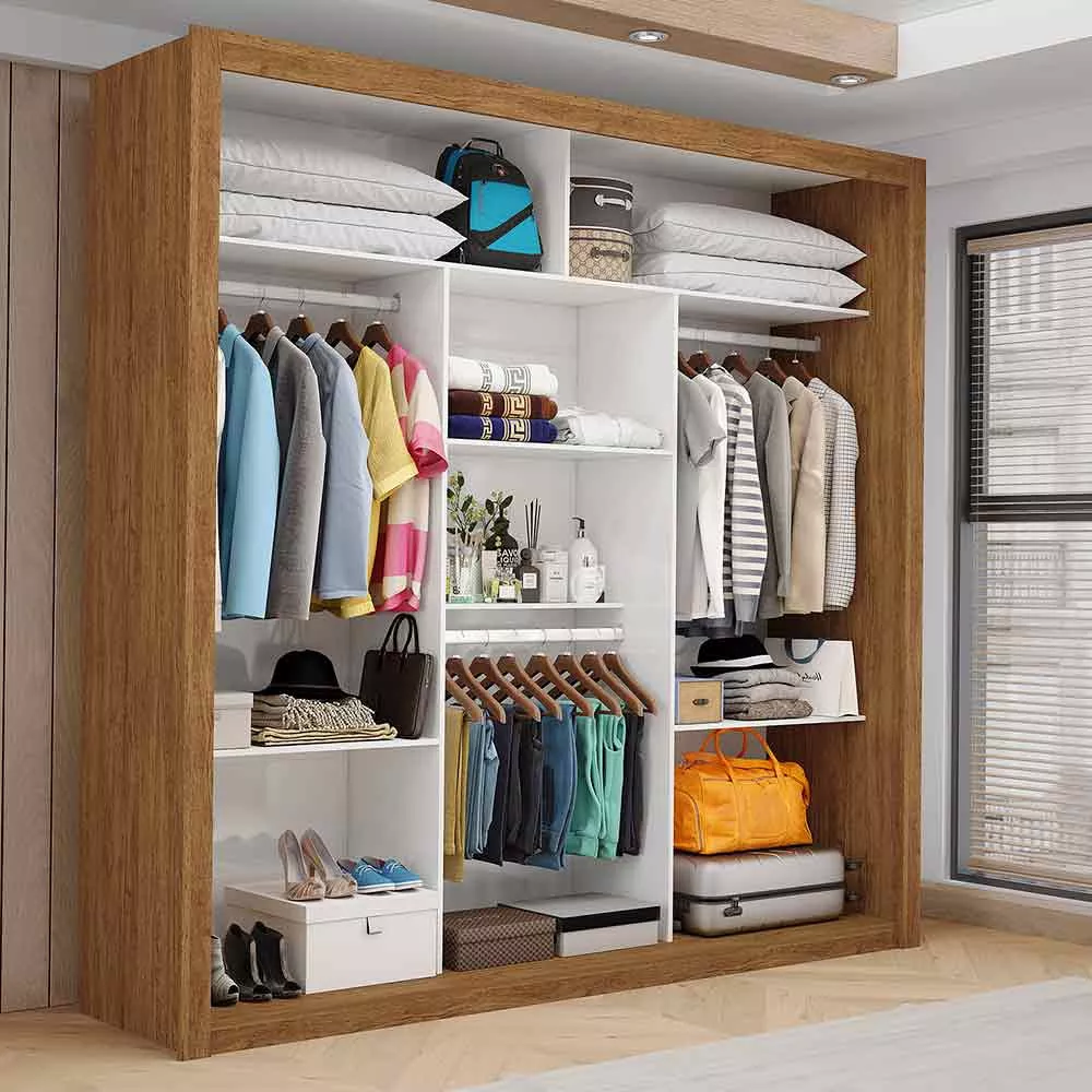 Image 1 of 6 of Closet Casal Clarice 4 Prateleiras Carioca Moveis