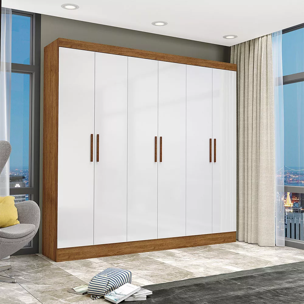 Image 0 of 8 of Guarda Roupa Casal 6 Portas 2 Gavetas Reis